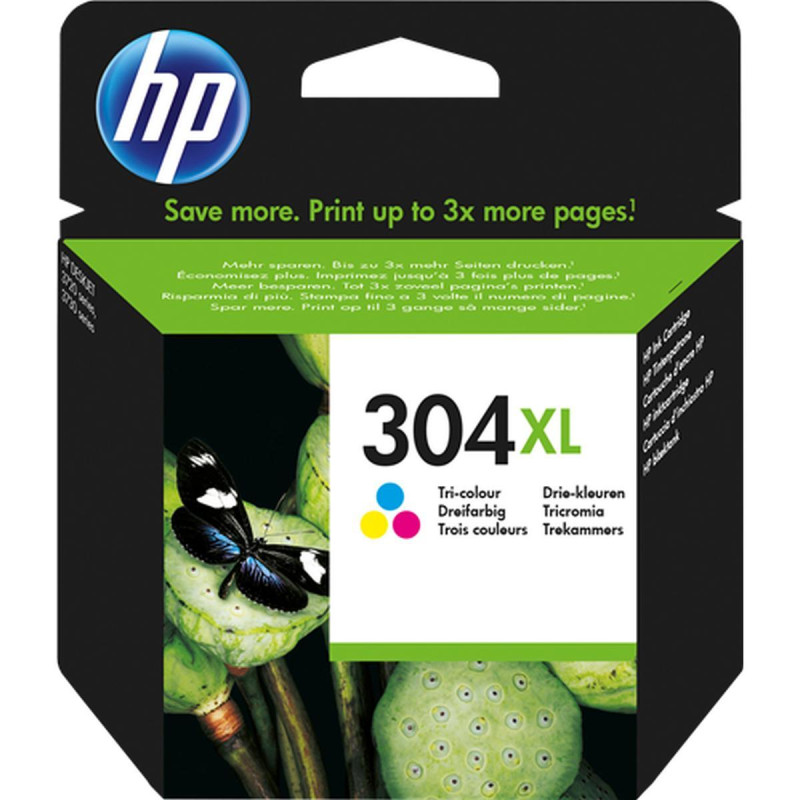 CARTUCCIA ORIGINALE (304XL, N9K07AE) HP DESKJET 3720 (300PAG) COLORE XL
