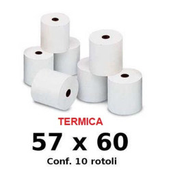 ROTOLI PER CALCOLATRICE 57X60 TERMICO (CF.10PZ)