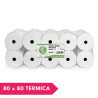 ROTOLI CARTA TERMICA PER REGISTRATORI DI CASSA FISCALI 80X80X12 (10PZ)