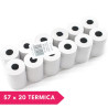 ROTOLI CARTA TERMICA PER POS 57X20 (10PZ)