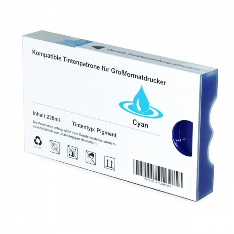 CARTUCCIA PLOTTER COMPATIBILE (C13T612200) PER EPSON STYLUS PRO 7400 (220ML) CIANO
