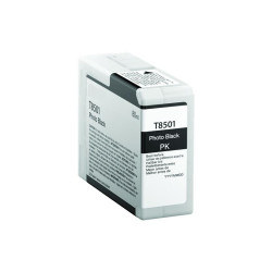 CARTUCCIA PLOTTER COMPATIBILE (C13T850100, T8501) PER EPSON SURECOLOR SC-P800 (80ML) NERO PHOTO