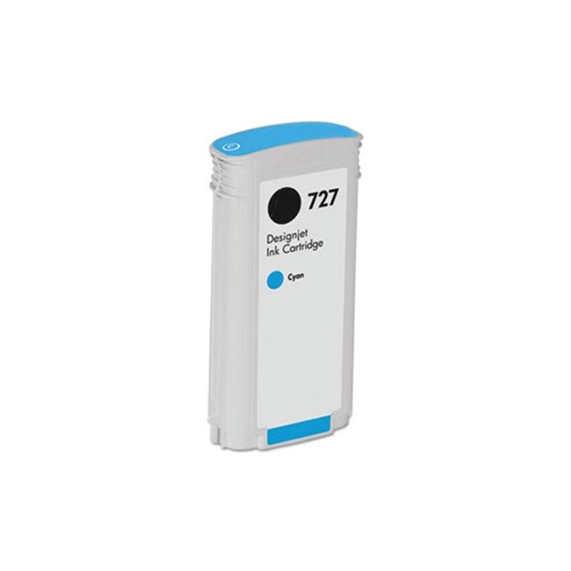 CARTUCCIA PLOTTER COMPATIBILE (B3P19A, F9J76AM, 727) PER HP DESIGNJET T1500 EPRINTER (130ML) CIANO