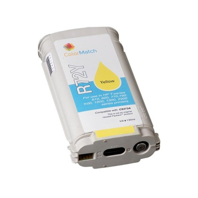 CARTUCCIA PLOTTER COMPATIBILE (C9373A, 72) PER HP DESIGNJET T1100 (130ML) GIALLO