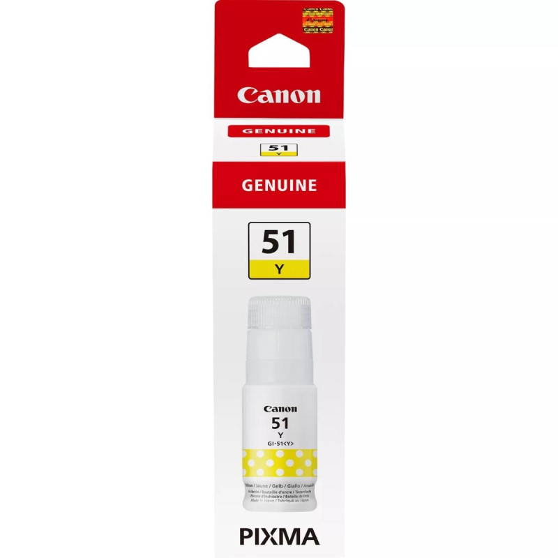 INCHIOSTRO ORIGINALE CANON (GI51, GI-51Y, 4548C001) (7K) GIALLO