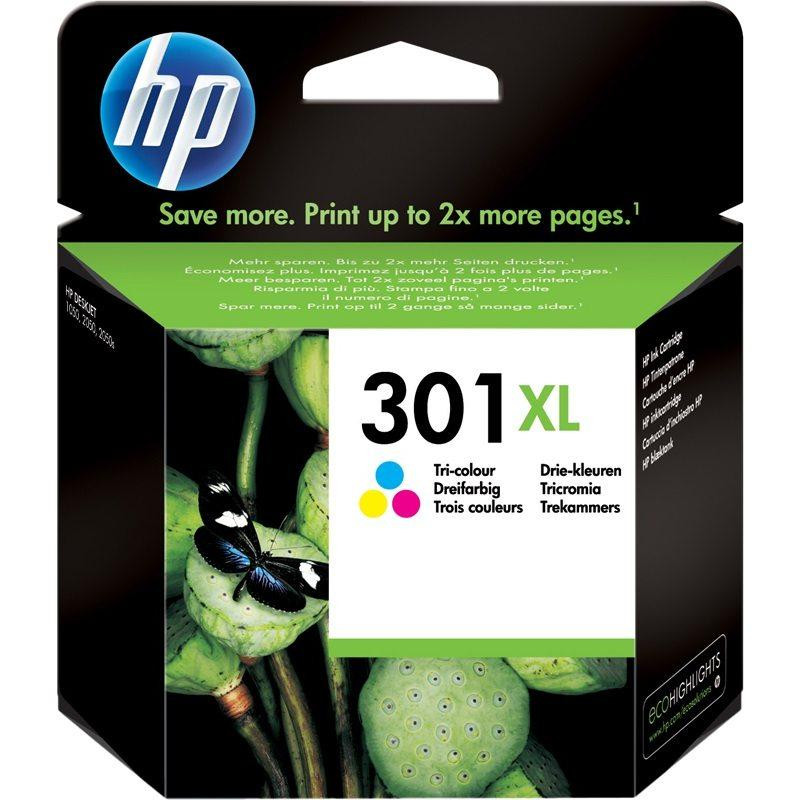 CARTUCCIA ORIGINALE (301XL, CH564EE) HP DESKJET 1010 | 330 PAG.) CMY XL