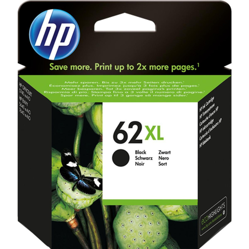 CARTUCCIA ORIGINALE (62XL, C2P05AE) HP ENVY 5640 (600PAG) NERO XL