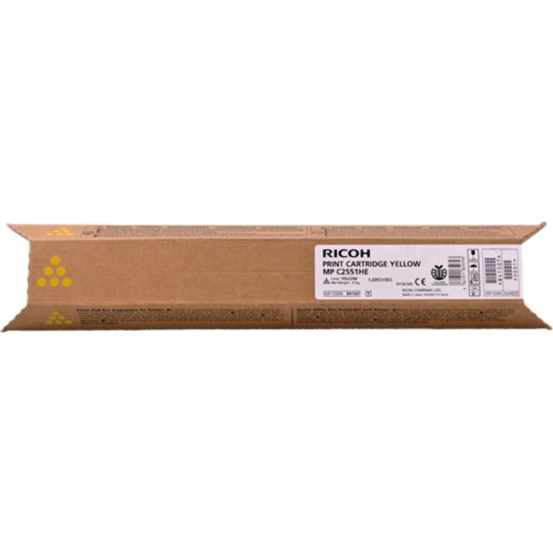 TONER ORIGINALE (841507, 842062) RICOH MP C2551 (9,5K) GIALLO