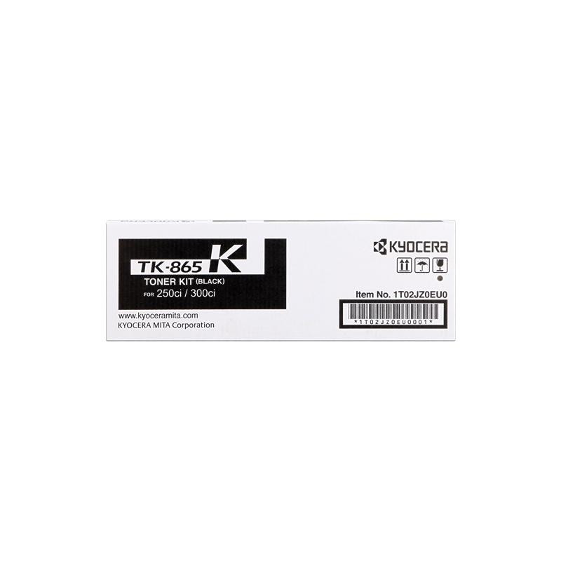 TONER ORIGINALE (TK-865K, 1T02JZ0EU0) KYOCERA TASKAIFA 250CI, 300CI (20K) NERO