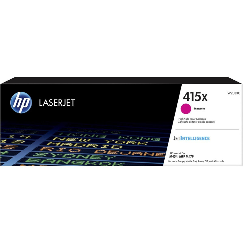 TONER ORIGINALE (W2033X, 415X) HP COLOR LASERJET PRO M454DW (6K) MAGENTA