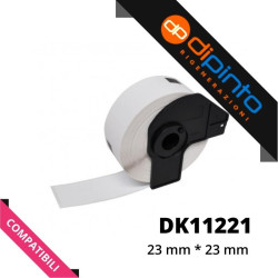 ETICHETTE COMPATIBILI PER BROTHER P-TOUCH (DK-11221) (23X23) (1000PZ)