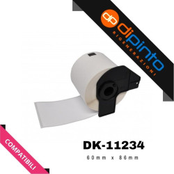 ETICHETTE COMPATIBILI PER BROTHER P-TOUCH (DK-11234) (60X86) (260PZ)
