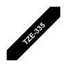 NASTRO COMPATIBILE LAMINATO BIANCO SU NERO (12MM X 8M) PER BROTHER TZE-335