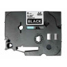 NASTRO COMPATIBILE LAMINATO BIANCO SU NERO (6MM X 8M) PER BROTHER TZE-315