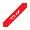 NASTRO COMPATIBILE LAMINATO BIANCO SU ROSSO (12MM X 8M) PER BROTHER TZE-435
