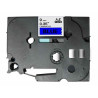 NASTRO COMPATIBILE LAMINATO NERO SU BLU (9MM X 8M) PER BROTHER TZE-521