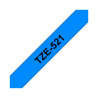 NASTRO COMPATIBILE LAMINATO NERO SU BLU (9MM X 8M) PER BROTHER TZE-521