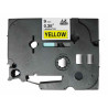 NASTRO COMPATIBILE LAMINATO NERO SU GIALLO (9MM X 8M) PER BROTHER TZE-621