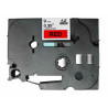 NASTRO COMPATIBILE LAMINATO NERO SU ROSSO (9MM X 8M) PER BROTHER TZE-421