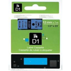 NASTRO NERO SU BLU (12 MM X 7 M) PER DYMO D1 (S0720560, 45016)