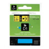 NASTRO NERO SU GIALLO (12 MM X 7 M) PER DYMO D1 (S0720580) 45018
