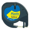 NASTRO PLASTICA NERO SU GIALLO (S0721620, 91202) (12 MM X 4 M) PER DYMO LETRATAG