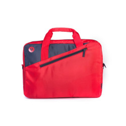 BORSA NGS PER PORTATILE 15,6" IMBOTTITURA INTERNA - 2 SCOMPARTI E TASCA ESTERNA - COLORE ROSSO