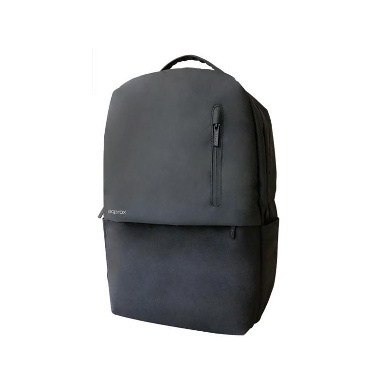 ZAINO PER LAPTOP DA 15,6 POLLICI APPROX - RESISTENTE ALL'ACQUA - IMBOTTITURA INTERNA DI ALTA QUALITÀ - NERO