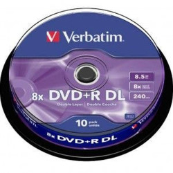VERBATIM DVD+R DOUBLE LAYER 8X 8.5GB (10PZ)
