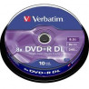 VERBATIM DVD+R DOUBLE LAYER 8X 8.5GB (10PZ)