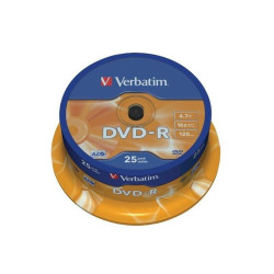 VERBATIM DVD-R 16X 4.7GB (25PZ)