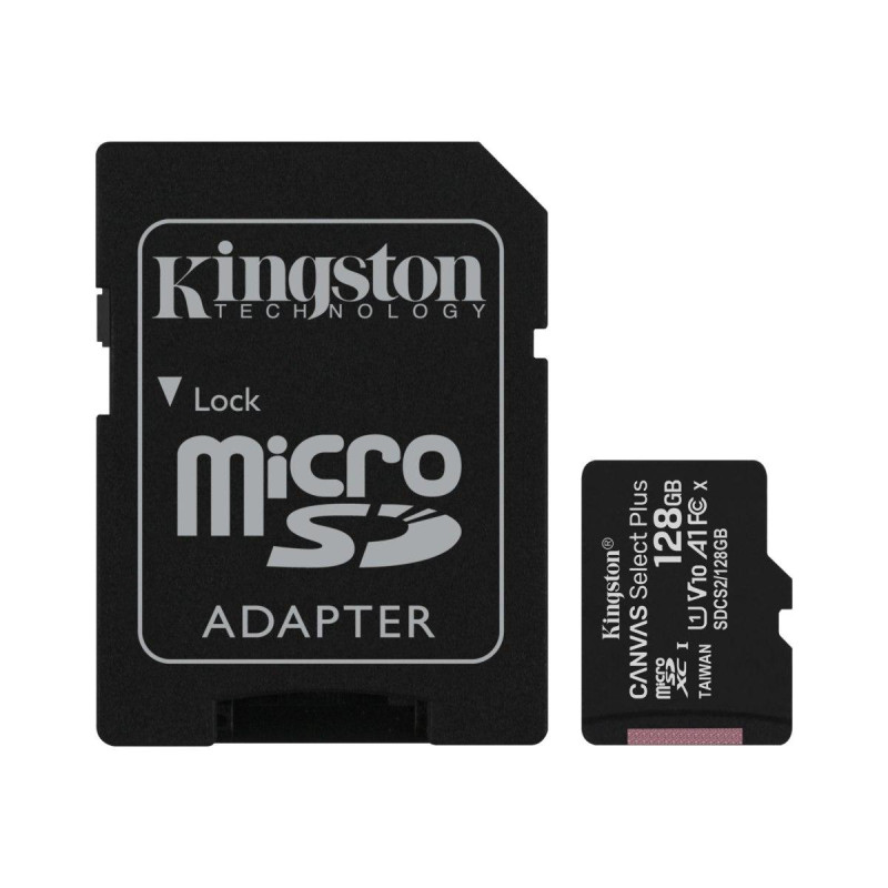 SCHEDA DI MEMORIA SDHC KINGSTON 128GB CLASSE 10/100 MB + ADATTATORE SD