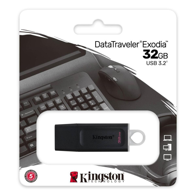 PENDRIVE KINGSTON DATATRAVELER EXODIA USB FLASH DRIVE 32GB - USB 3.2 GEN 1