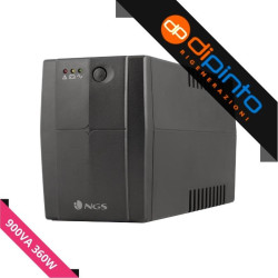UPS NGS FORTRESS 900 V2 SAI 600VA 360W - TECNOLOGIA OFF LINE - 2X SCHUKOS - PROTEZIONE DA SOVRACCARICO E CORTOCIRCUITO