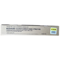 TONER COMPATIBILE (TN216Y, A11G251) PER MINOLTA C220 /OLIVETTI D-COLOR MF360 (26K) GIALLO (JAPAN)