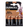 PILE DURACELL LR6 STILO AA 4X1,5V ALCALINE MN1500 PLUS