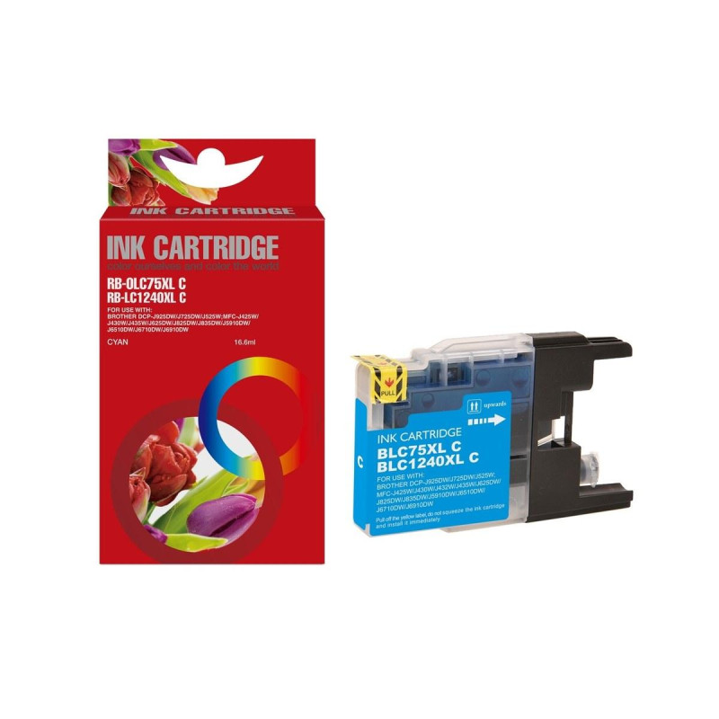 CARTUCCIA COMPATIBILE (LC-1240C) PER BROTHER DCP-J525W (16,6ML) CIANO