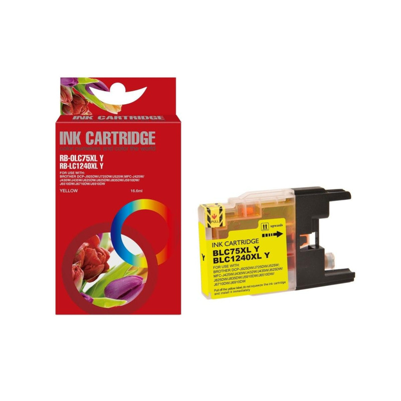 CARTUCCIA COMPATIBILE (LC-1240Y) PER BROTHER DCP-J525W (16,6ML) GIALLO