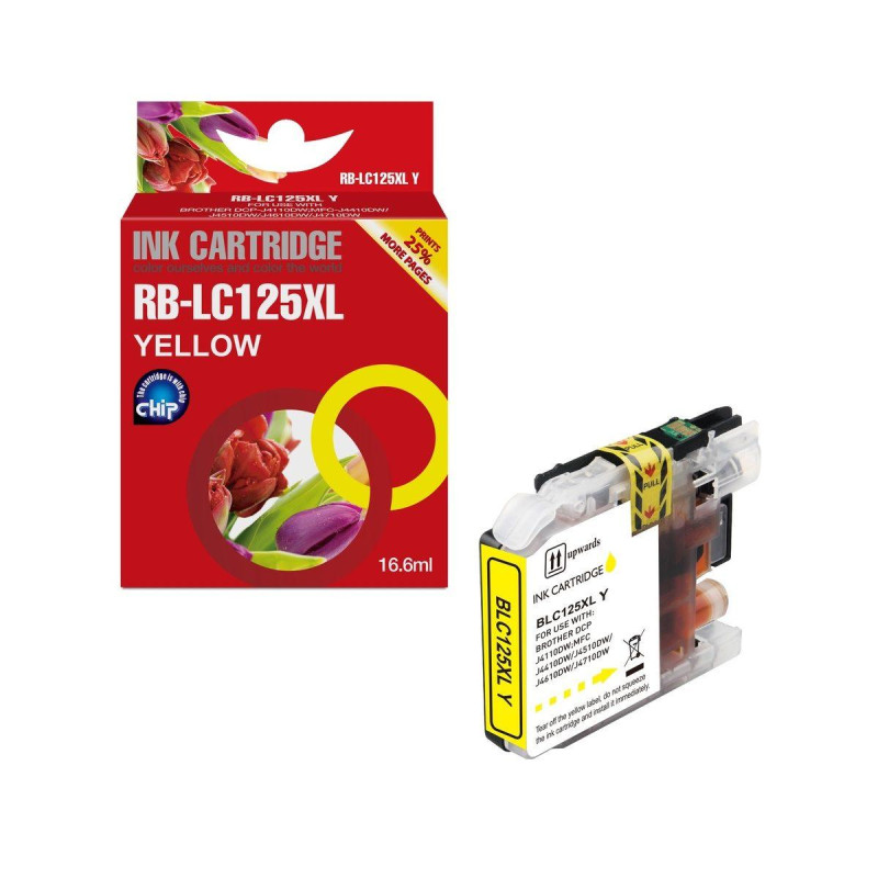 CARTUCCIA COMPATIBILE (LC-125Y) PER BROTHER MFC-J4410DW (16ML) GIALLO V.3
