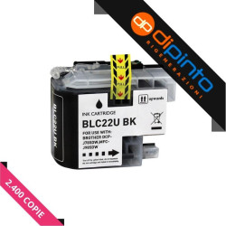 CARTUCCIA COMPATIBILE (LC-22UBK) PER BROTHER MFC-J985DW (2,4K) (50ML) NERO