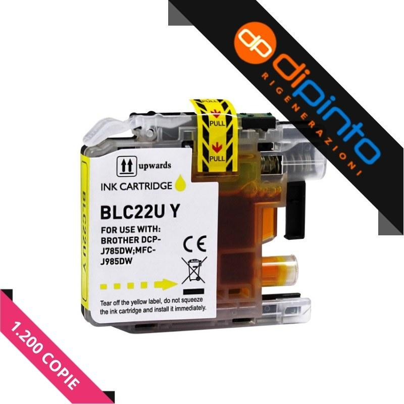 CARTUCCIA COMPATIBILE (LC-22UY) PER BROTHER MFC-J985DW (1,2K) (16ML) GIALLO