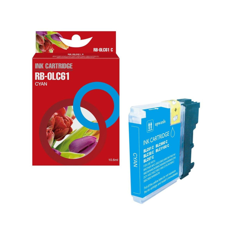 CARTUCCIA COMPATIBILE (LC980C, LC1100C, LC985C) PER BROTHER MFC5890 (18ML) CIANO