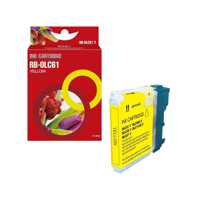 CARTUCCIA COMPATIBILE (LC980Y, LC1100Y, LC985Y) PER BROTHER MFC5890 (18ML) GIALLO