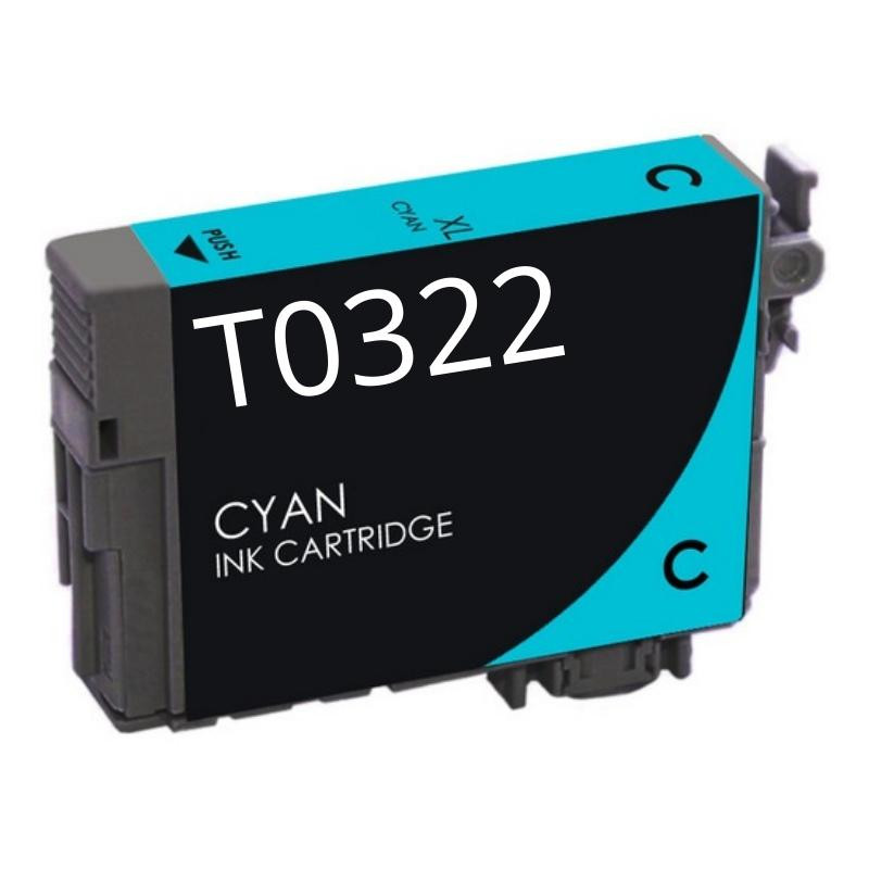 CARTUCCIA COMPATIBILE (T0322) PER EPSON STYLUS C70, C80 - CIANO