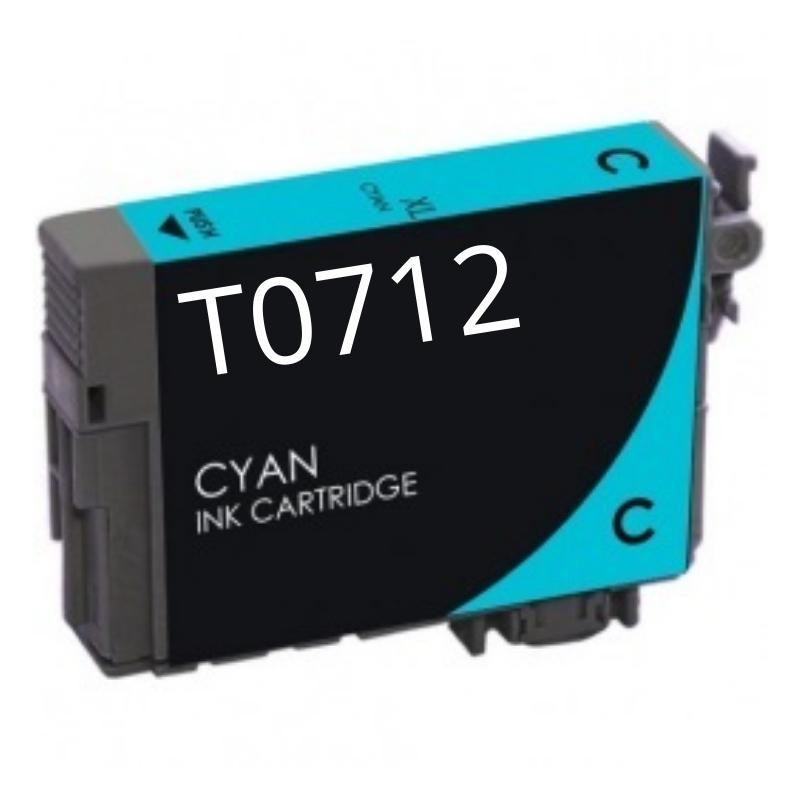CARTUCCIA COMPATIBILE (T0712, T0892) PER EPSON STYLUS D78 (12ML) CIANO