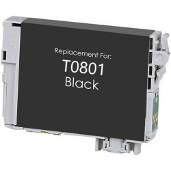 CARTUCCIA COMPATIBILE EPSON (T0801) STYLUS PHOTO R265 (12ML) NERO