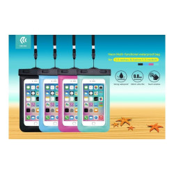CUSTODIA WATERPROOF FINO 30 METRI CON PRESA AURICOLARE - NERO
