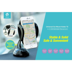 SUPPORTO A VENTOSA UNIVERSALE IN ACCIAIO PER SMARTPHONE