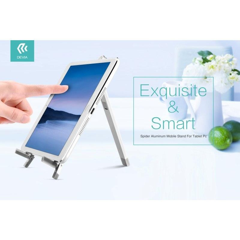 SUPPORTO PER TABLET UNIVERSALE IN ALLUMINIO - SILVER