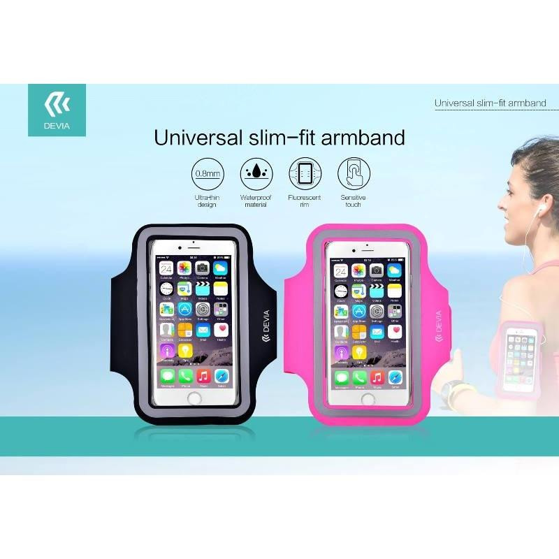 SUPPORTO UNIVERSALE A FASCIA DA BRACCIO PER SMARTPHONE - ROSA